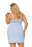 Romantic nightie, lace cups, 3XL to 6XL
